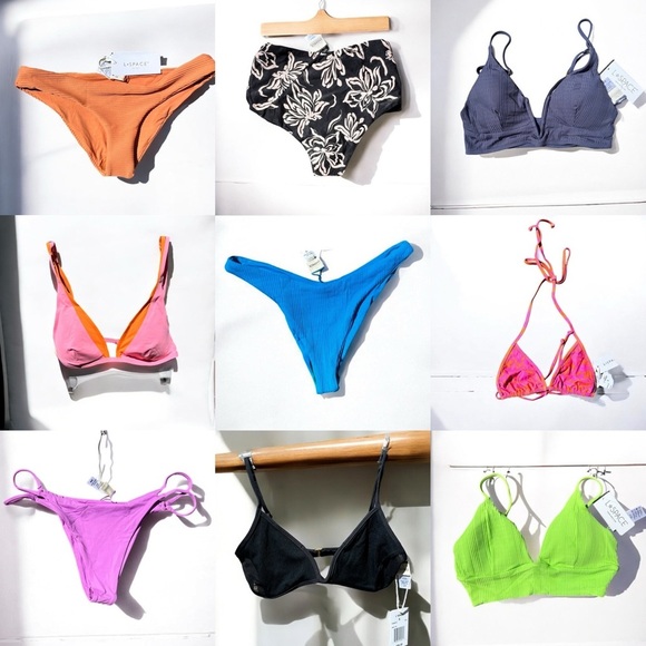 🌻NEW w.tag L*Space Bright Fuchsia Lennox String Bikini Bottom Size L $99 Retail - Picture 10 of 10